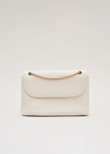 Phase Eight Ivory Leather Bags White Australia | IS8461309